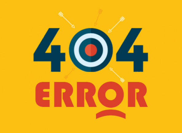 Страница 404 ошибки - такой страницы не существует